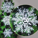 2016 Xmas Christmas Tree Hanging Ornaments Plastic Snow Snowflake Decor