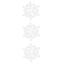 2016 Xmas Christmas Tree Hanging Ornaments Plastic Snow Snowflake Decor