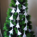White 3 bunchs of Foam Tree Christmas Tree Hanging Decoration