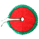 Green Edge Round Christmas Tree Skirt Xmas Tree Supplies 60cm