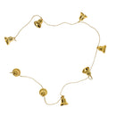 Christmas Tree Hanging Ornament Decoration Gold Bell Ring Chain Xmas Decoration