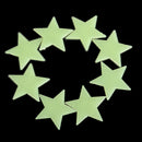 Pack of 100 Wall Stickers Stars Luminous Glow In The Dark Plastic Wall Decals Home Decor 3cm Yellow