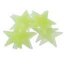 Pack of 100 Wall Stickers Stars Luminous Glow In The Dark Plastic Wall Decals Home Decor 3cm Yellow