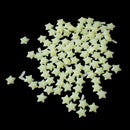 Pack of 200 Wall Stickers Stars Luminous Stars Glow In The Dark Plastic Kids Room Home Decor 3.8cm Yellow