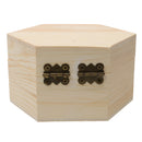 Unfinished Wood Crafts DIY Mud Base Art Decor Jewelry Dried Flower Gift Box