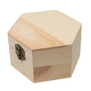 Unfinished Wood Crafts DIY Mud Base Art Decor Jewelry Dried Flower Gift Box