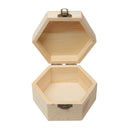 Unfinished Wood Crafts DIY Mud Base Art Decor Jewelry Dried Flower Gift Box