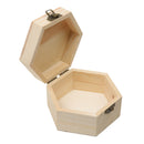 Unfinished Wood Crafts DIY Mud Base Art Decor Jewelry Dried Flower Gift Box