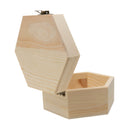 Unfinished Wood Crafts DIY Mud Base Art Decor Jewelry Dried Flower Gift Box