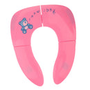 Kids Baby Toddler Travel Use Convenient Carry Portable Folding Padded Potty Seat Cushion Toilet Training Fushcia