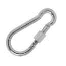 Screw Lock D Shape Carabiner Hook Keyring Clips Camping Outdoor Accessories Buckle