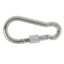 Screw Lock D Shape Carabiner Hook Keyring Clips Camping Outdoor Accessories Buckle