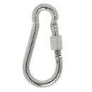 Screw Lock D Shape Carabiner Hook Keyring Clips Camping Outdoor Accessories Buckle