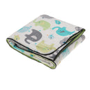 Soft Newborn Baby Berber Fleece Blanket Bedding Set Unisex Assorted Elephants