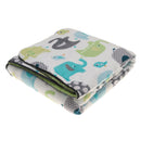 Soft Newborn Baby Berber Fleece Blanket Bedding Set Unisex Assorted Elephants