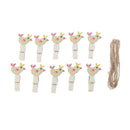 Wooden Cute Chicken Pegs Photo Clips Wedding Room Table Decor Chic Crafts