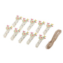 Wooden Cute Chicken Pegs Photo Clips Wedding Room Table Decor Chic Crafts