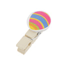 Cartoon Wooden Clip Wood Balloon Kid Party for Book/Photo/Card 10pcs