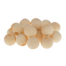 20 Natural Round Wood Spacer Beads 25mm Jewellery Making Findings DIY Craft
