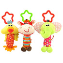 Baby Hanging Toys Animal Puppet Rattles Baby Car Stroller Toys