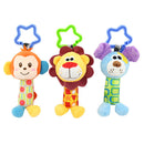 Cute Tinkle Baby Hanging Rattles Puppet Handbells Stroller Toys Monkey
