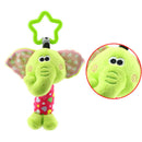 Cute Baby Hanging Rattles Puppet Handbells Crib Stroller Toys Elephant