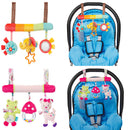 Cut Animal Baby Stroller Hanging Toys Car Seat Crib Puppet Rattles Handbells