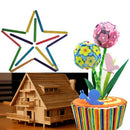 Kid Children Sticks for Game DIY Matchstick Intelligence Exploder Natural Wooden Craft Sticks