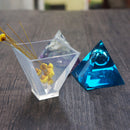 Silicone Pendant DIY Molds Mould Resin Jewelry Making Tools Pyramid Shape