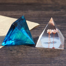 Silicone Pendant DIY Molds Mould Resin Jewelry Making Tools Pyramid Shape