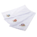 Pack of 12 Retro Flower Embroidery Cotton Handkerchiefs White Hanky for Women