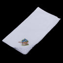 Pack of 12 Retro Flower Embroidery Cotton Handkerchiefs White Hanky for Women