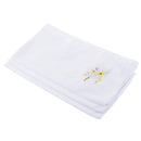Pack of 12 Vintage Women's Flower Embroidery 100% Cotton Handkerchiefs Comfy White Hanky