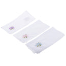 Pack of 12 Vintage Women's Flower Embroidery 100% Cotton Handkerchiefs Soft Hanky