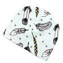 Baby Cartoon Toddler Girls Boys Warm Cotton Knit Hat Beanie Cap Green Feather Pattern