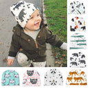 Baby Cartoon Toddler Girls Boys Warm Cotton Knit Hat Beanie Cap Orange Bear Pattern