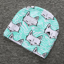 Baby Cartoon Toddler Girls Boys Warm Cotton Knit Hat Beanie Cap Green Fox Pattern