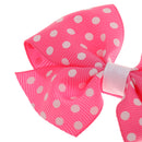 3x Assorted Grosgrain Ribbon Baby Girls Hair Clips Hairpin Dot Bow Boutique Barrettes