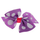 3x Assorted Grosgrain Ribbon Baby Girls Hair Clips Hairpin Dot Bow Boutique Barrettes