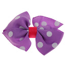 3x Cute Grosgrain Ribbon Baby Kids Girls Hair Clips Hairpin Dot Bow Boutique Alligator