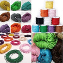 10m Waxed Nylon Thread Cord String for Necklace Bracelet Jewelry Hand Sewing String Beading DIY 1.5mm Sky Blue