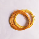 10m Waxed Nylon Thread Cord String for Necklace Bracelet Jewelry Hand Sewing String Beading DIY 1.5mm Orange