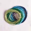 10m Waxed Nylon Thread Cord String for Necklace Bracelet Jewelry Hand Sewing String Beading DIY 1.5mm Lake Blue