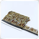 1Yard Natural Pheasant Feather Fringe Trim Crafts Sewing/Costume/Millinery DIY Brown
