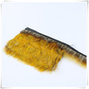 1 Yard Golden Pheasant Feather Fringe Trim Crafts Sewing/Costume/Millinery DIY 4-6cm