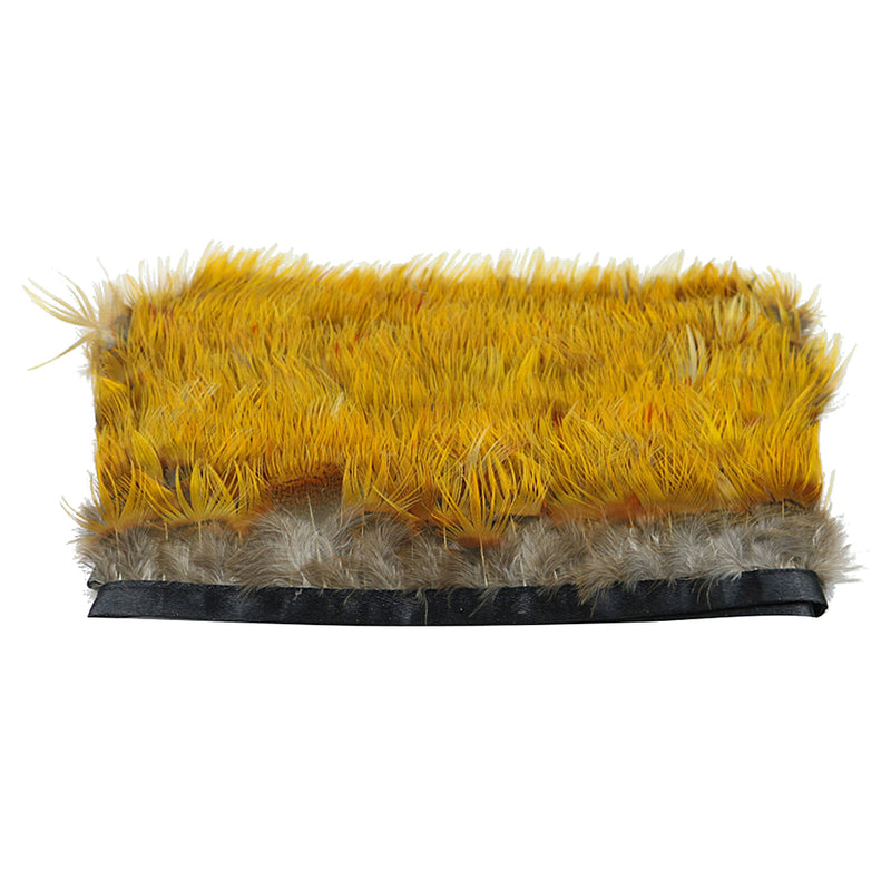1 Yard Golden Pheasant Feather Fringe Trim Crafts Sewing/Costume/Millinery DIY 4-6cm