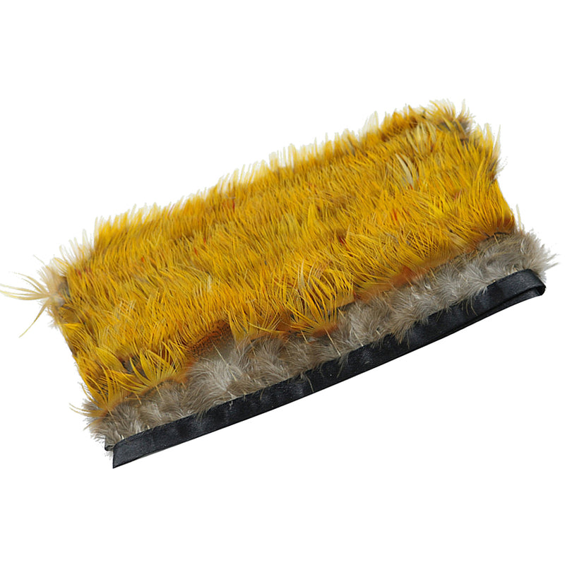 1 Yard Golden Pheasant Feather Fringe Trim Crafts Sewing/Costume/Millinery DIY 4-6cm