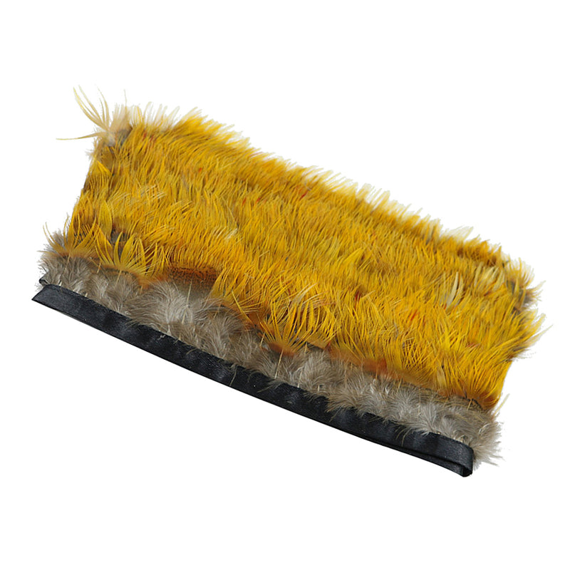 1 Yard Golden Pheasant Feather Fringe Trim Crafts Sewing/Costume/Millinery DIY 4-6cm