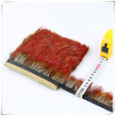 1Yds Natural Golden Pheasant Feather Fringe Trim Crafts Sewing/Costume/Millinery 4-7cm