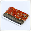 1Yard Natural Chinese Copper Pheasant Feather Fringe Trim Sewing/Costume/Millinery 5-8CM Red